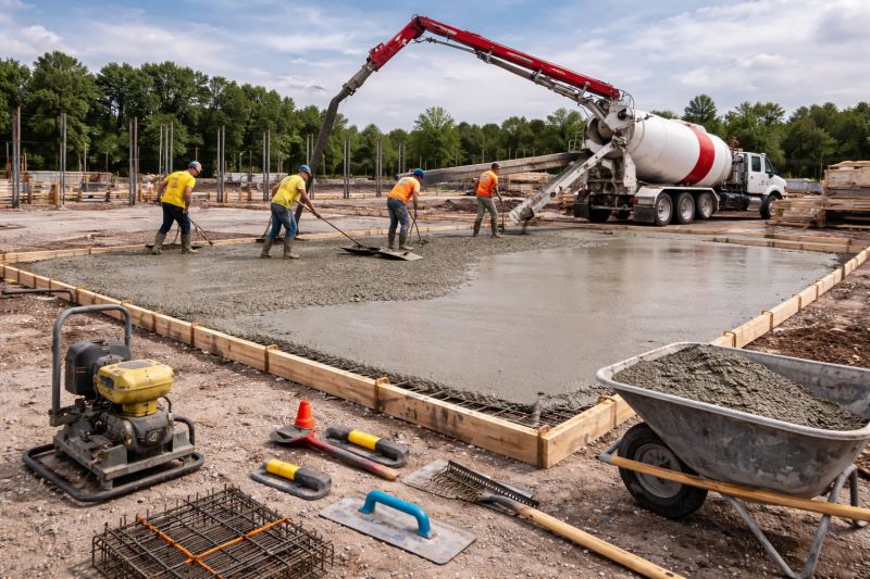 Commercial Slab Installation in Gig Harbor, WA