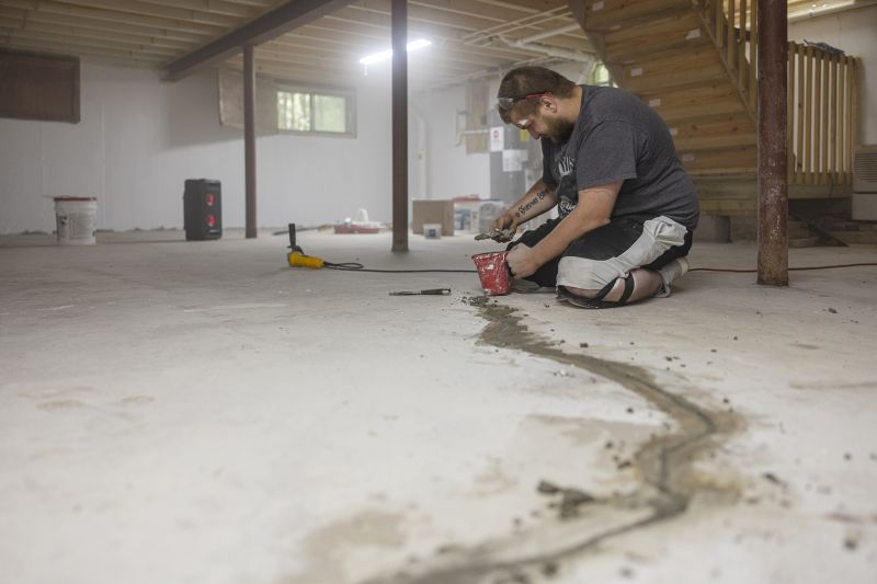 Garage Floor Repair Work